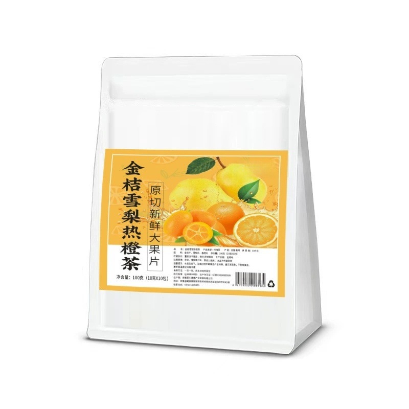 Kumquat Snow Pear Orange Tea Freeze Dried Fruit Tea Bags Sugar Free Cold Brew 100g - Image 5