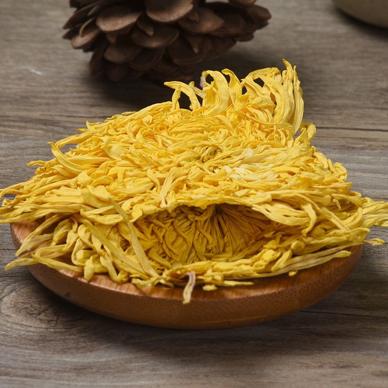 Golden Silk Imperial Chrysanthemum Tea (Chrysanthemum morifolium) — Dried Flower Herbal Tea, One Bloom Per Cup - Image 4