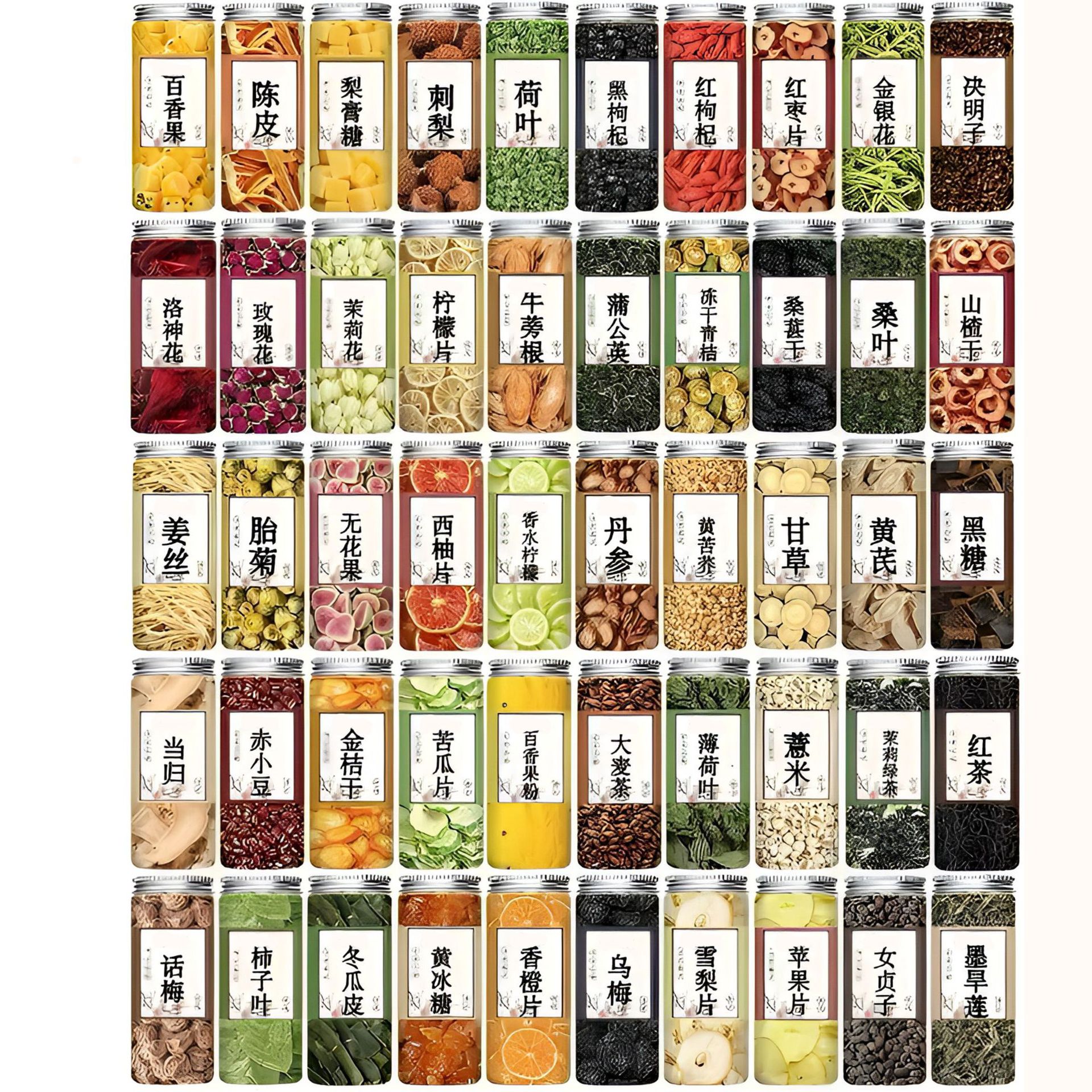 Custom Herbal Flower Tea Blend Cold Brew Loose Leaf Wellness Tea 50g Sealed Canister - Image 5