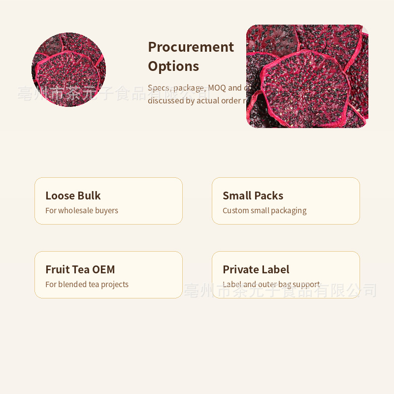 Dragon Fruit Slices Dried Fruit Tea Ingredient 50g Private Label - Image 4