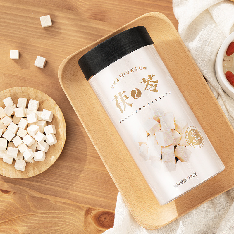 Dried Poria Root Cubes Fu Ling Yun Ling for Herbal Soups and Decoctions 500g Twin Jar Set - Image 4