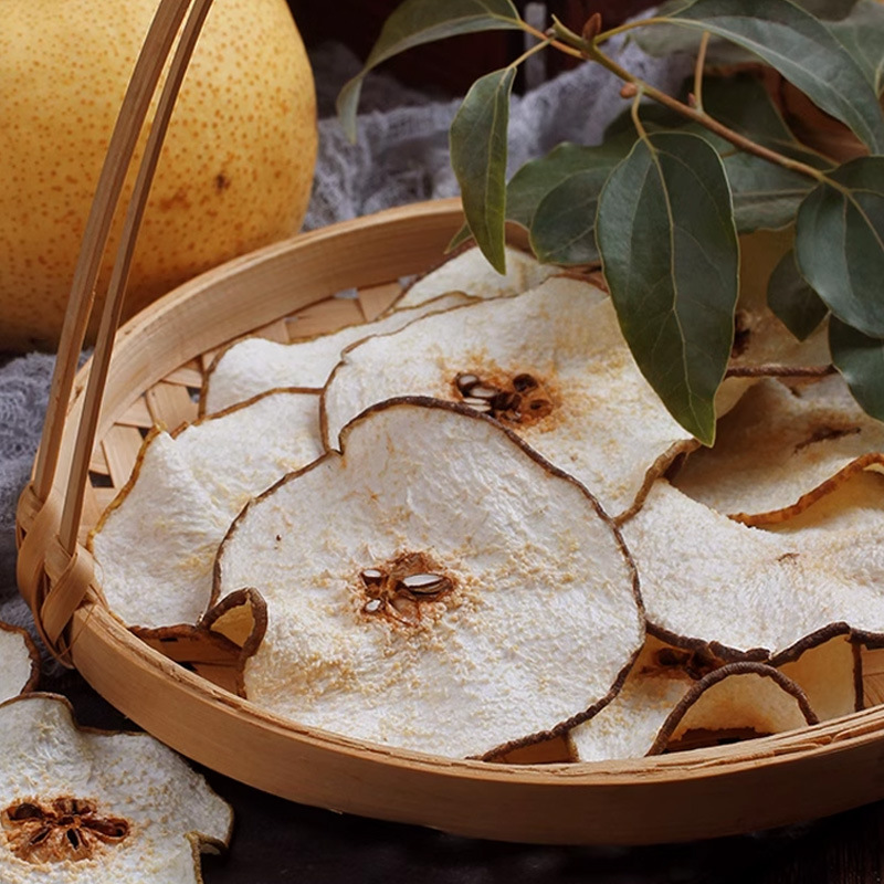 Snow Pear Slices (Pyrus spp.) — Dried Pear Fruit for Tea & Soup - Image 2