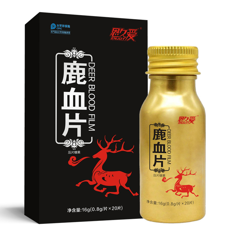 Deer Blood and Ginseng Tablets Men's Wellness Oral Herbal Supplement 16 Count - Image 2