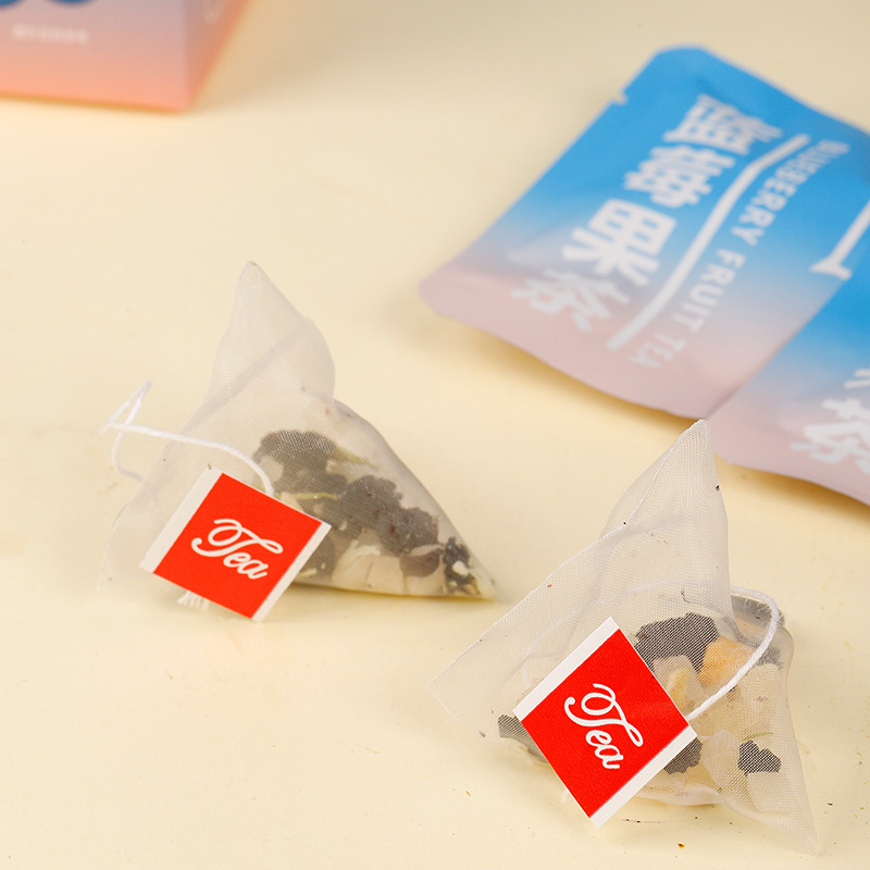Blueberry Eye Care Fruit Tea Peach Mulberry Black Goji Rose Cold Brew Pyramid Tea Bags - Image 2