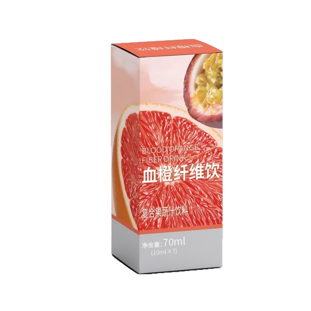 Blood Orange Fiber Drink 70ml Concentrated Dietary Fiber Botanical Beverage Box - Image 5