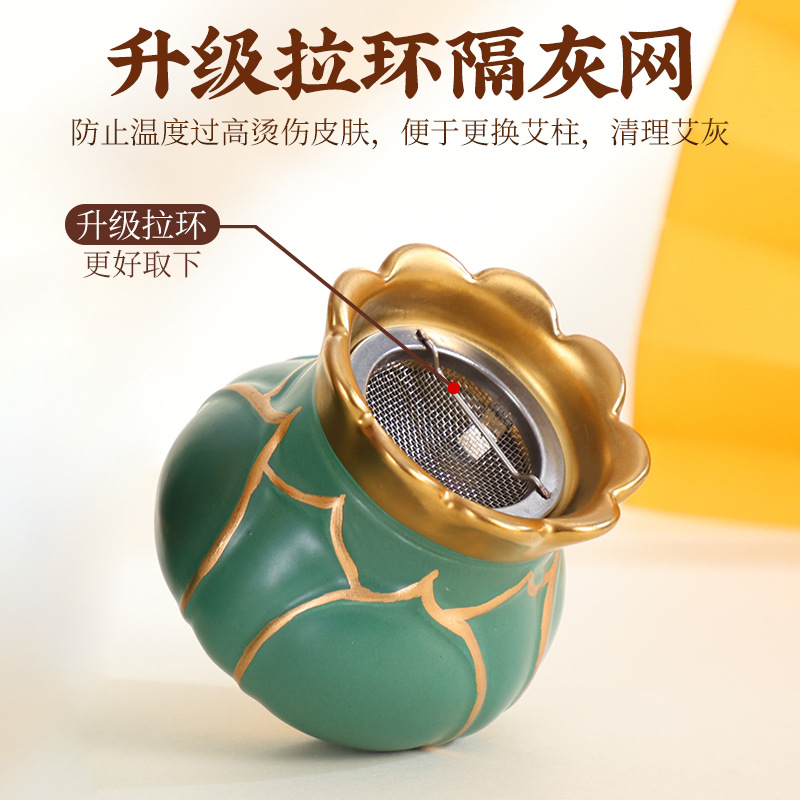 Purple Clay Fire Dragon Jar Portable Moxibustion Gua Sha Massage Tool Dual Use Home Wellness Device - Image 4