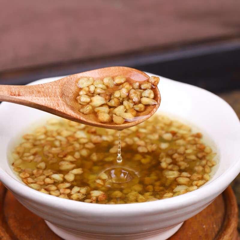Yellow Tartary Buckwheat Tea Ku Qiao Cha 500g Roasted Whole Grain Herbal Tea Rich Nutty Aroma Sugar Free - Image 5