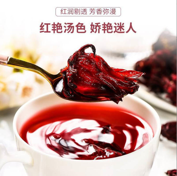 Roselle Hibiscus Chenpi Tea 100g Cold Brewed Dried Flower Herbal Infusion for Daily Wellness - Image 4