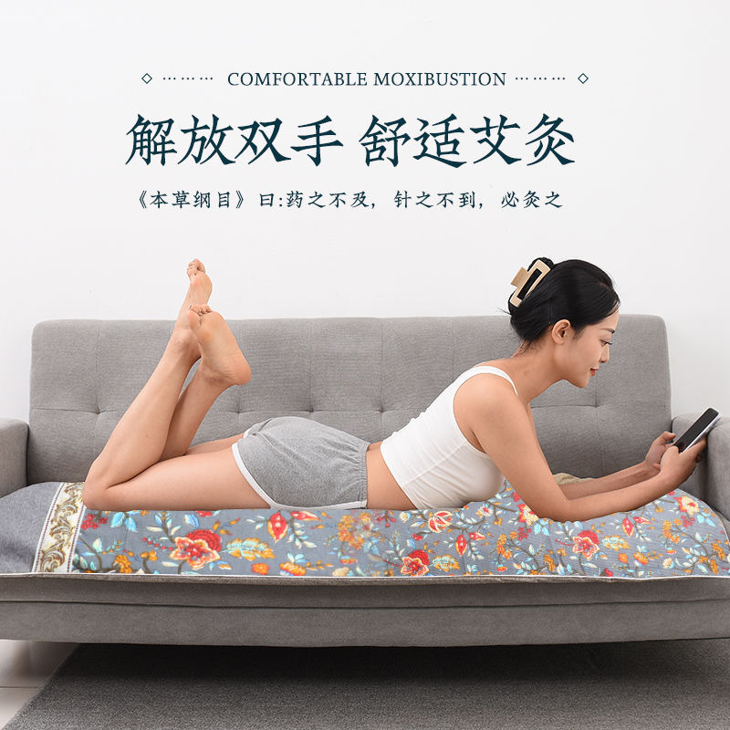 Electric Moxibustion Heating Mat Mugwort Ai Cao Full Body Warm Therapy Blanket 150x60cm 9-Level Temperature Control - Image 2