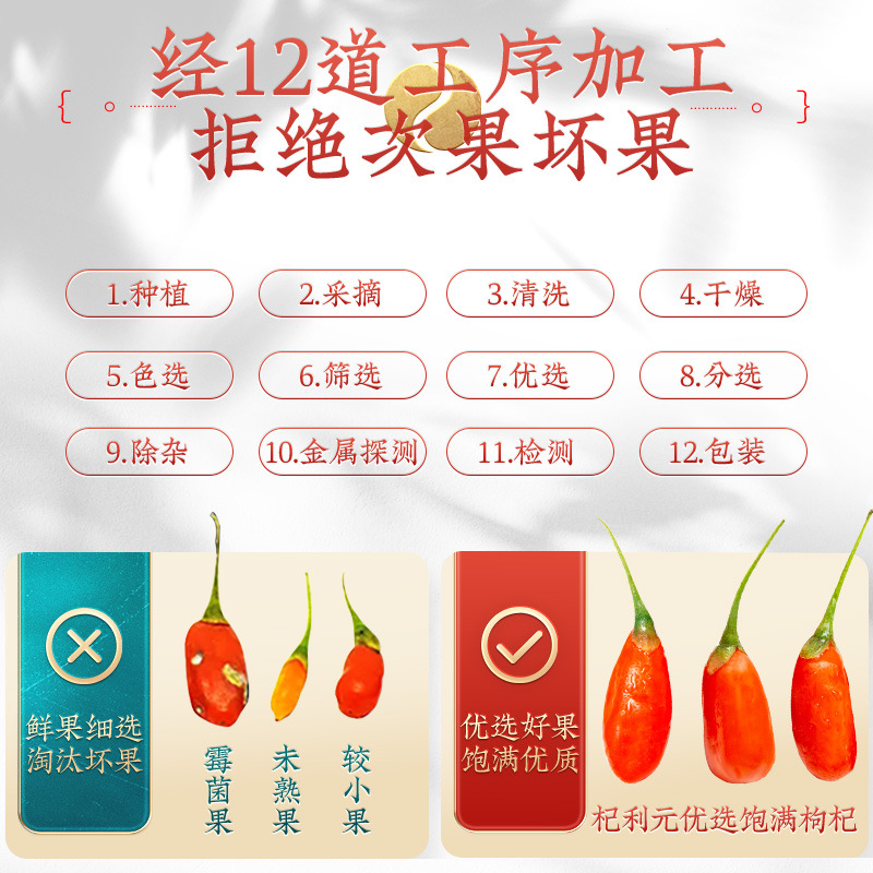 Premium Dried Goji Berries Gou Qi Zi 150g Jar Ningxia Grade A for Tea and Soup - Image 3