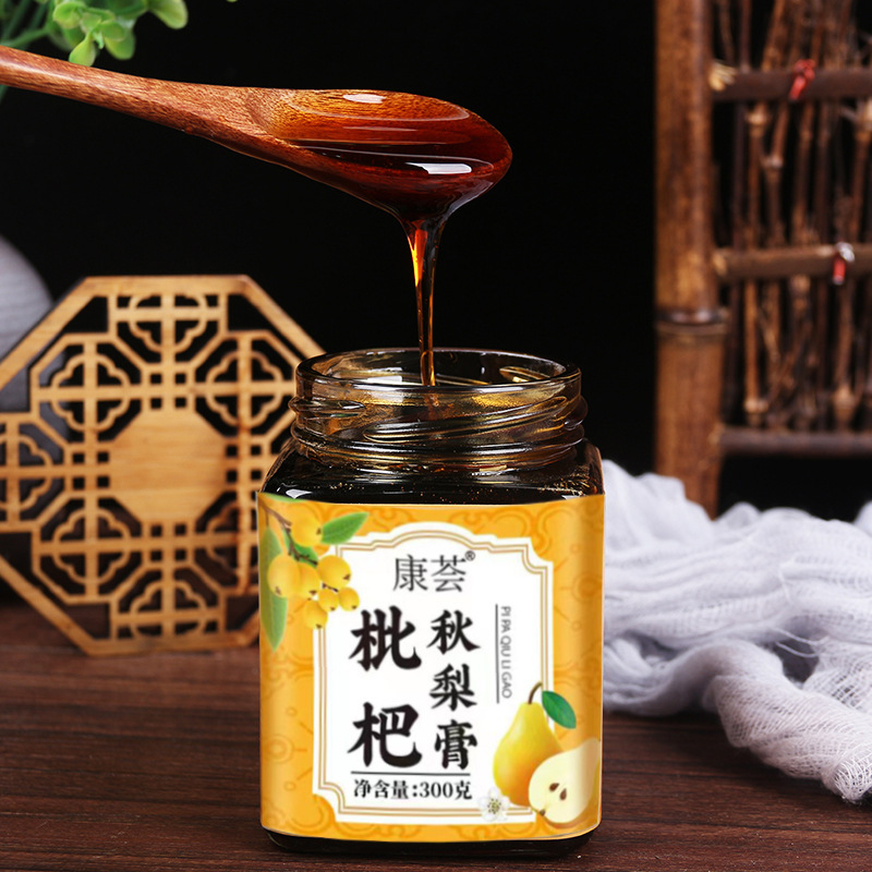 Loquat Autumn Pear Paste Pipa Qiuli Gao 300g Bottle Traditional Slow Simmered Herbal Syrup for Daily Wellness - Image 2