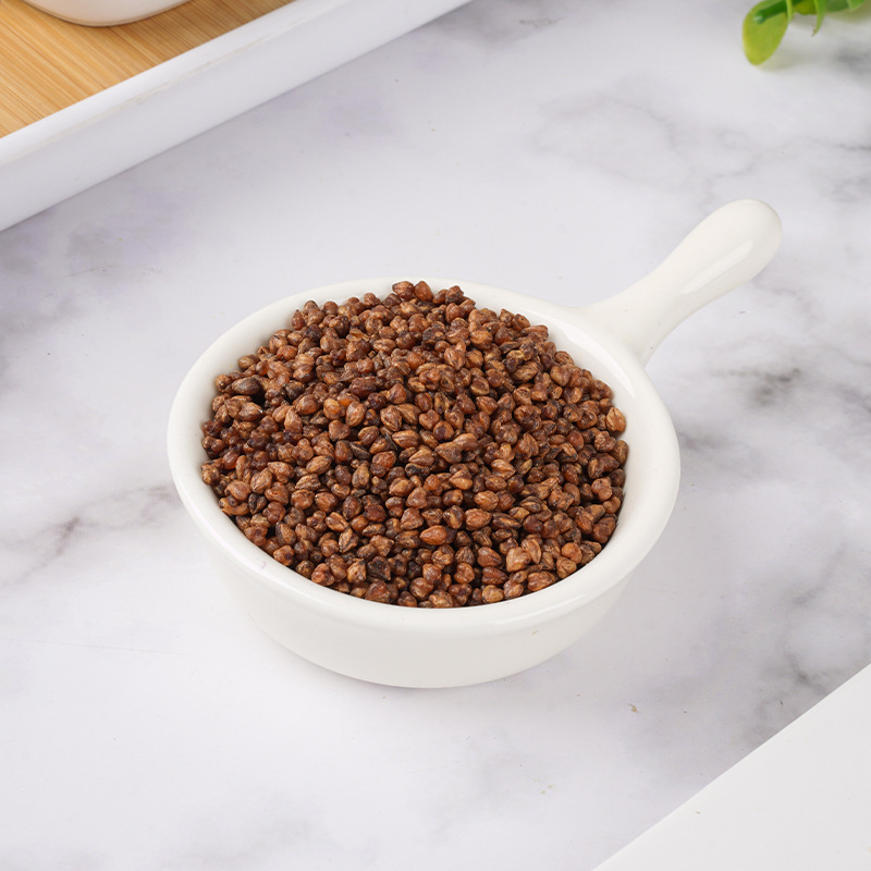 Black Tartary Buckwheat Tea (Fagopyrum tataricum) — Roasted Herbal Tea, 300g Jar - Image 3