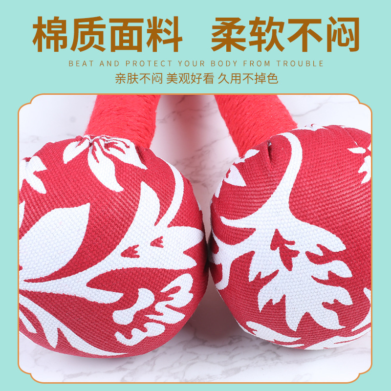Handmade Moxa Leaf Hammer Ai Cao Chui 20cm Herbal Massage Stick for Wellness Tapping - Image 4
