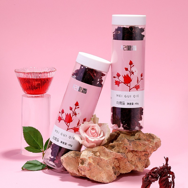 Dried Roselle Hibiscus Flowers Full Bloom 40g Jar Loose Herbal Tea - Image 5