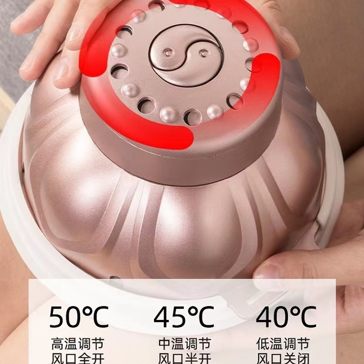 Portable Moxibustion Device with 54 Golden Moxa Sticks for Chest Waist and Abdomen Smokeless Warming - Image 4
