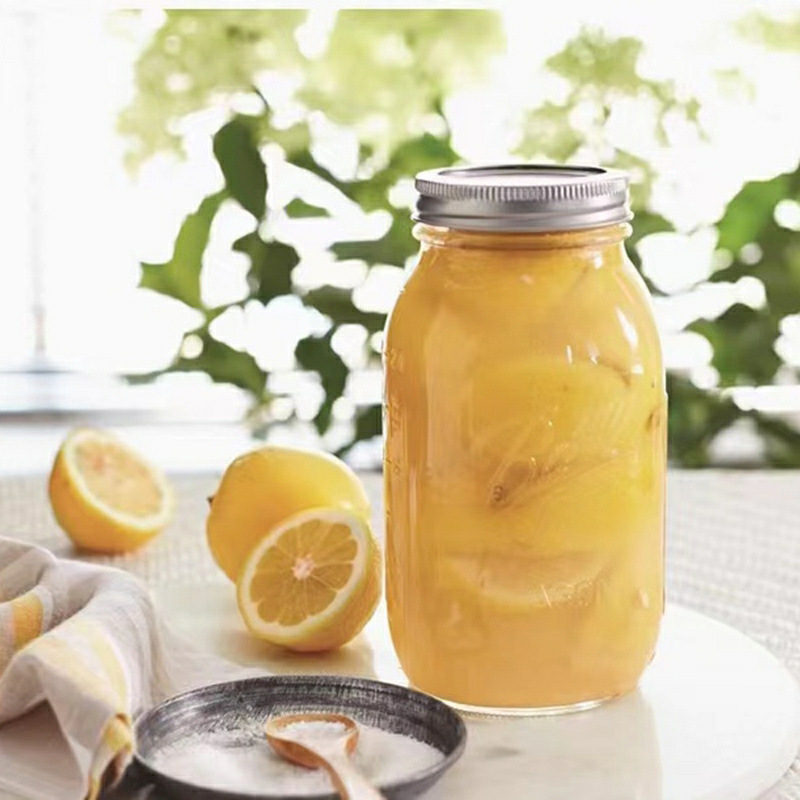 Wide Mouth Glass Sealed Storage Jar 710ml Overnight Oats Mason Cup Yogurt Cold Brew Pickle Bottle - Image 2