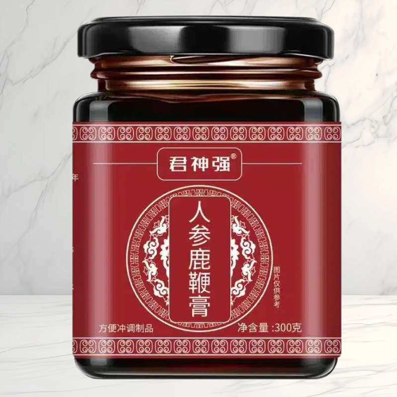 Jun Shen Qiang Ren Shen Lu Bing Gao Herbal Paste 300g Traditional TCM Male Wellness Supplement Ready to Eat - Image 4