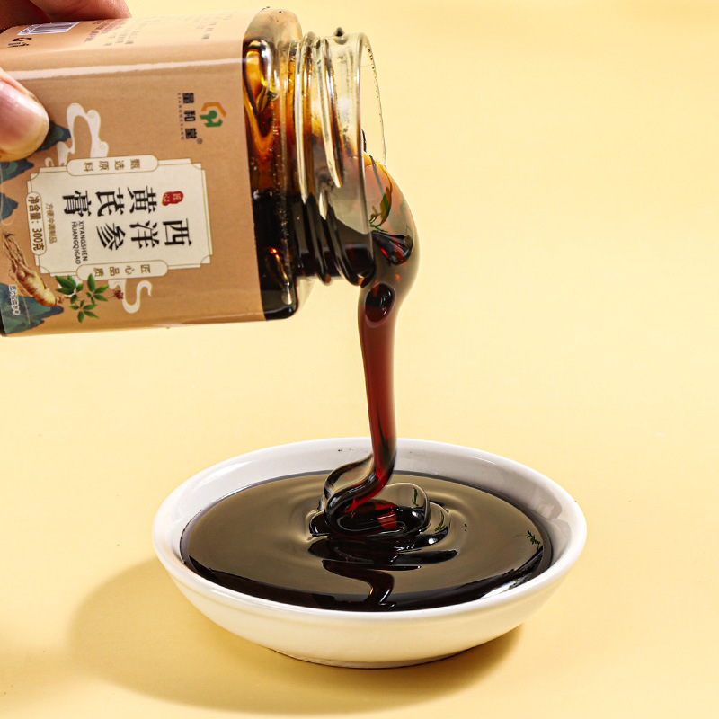 American Ginseng Astragalus Paste Xi Yang Shen Huang Qi Gao 300g Bottle Ready-to-Eat Herbal Tonic Paste - Image 2