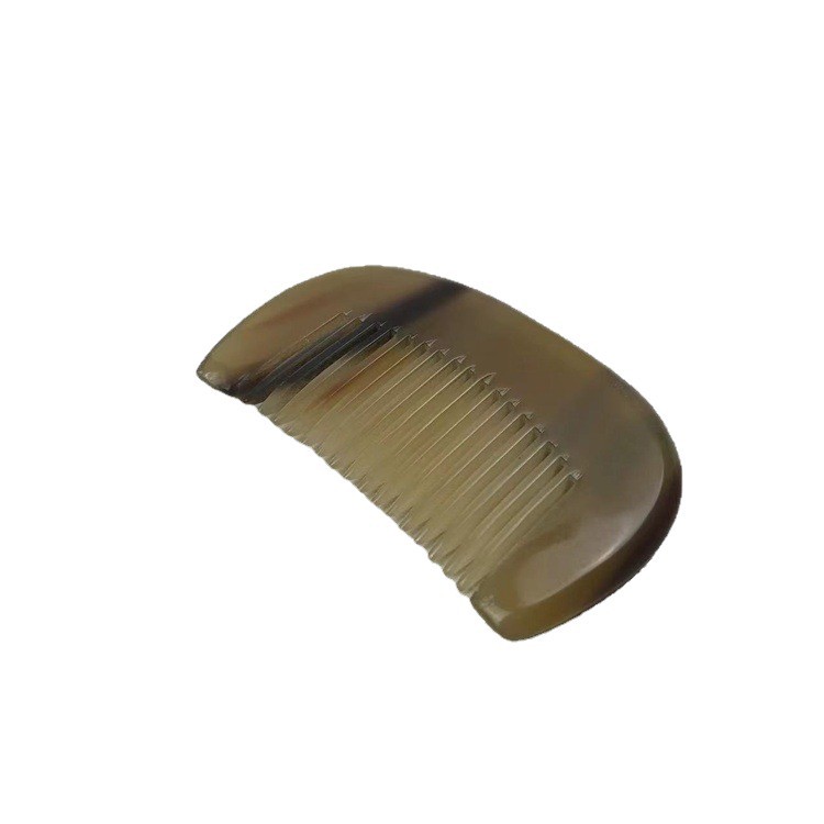 Natural Horn Comb Half Moon Guifei Comb 8cm x 5cm Baby Hair Brush for Gentle Daily Grooming - Image 5