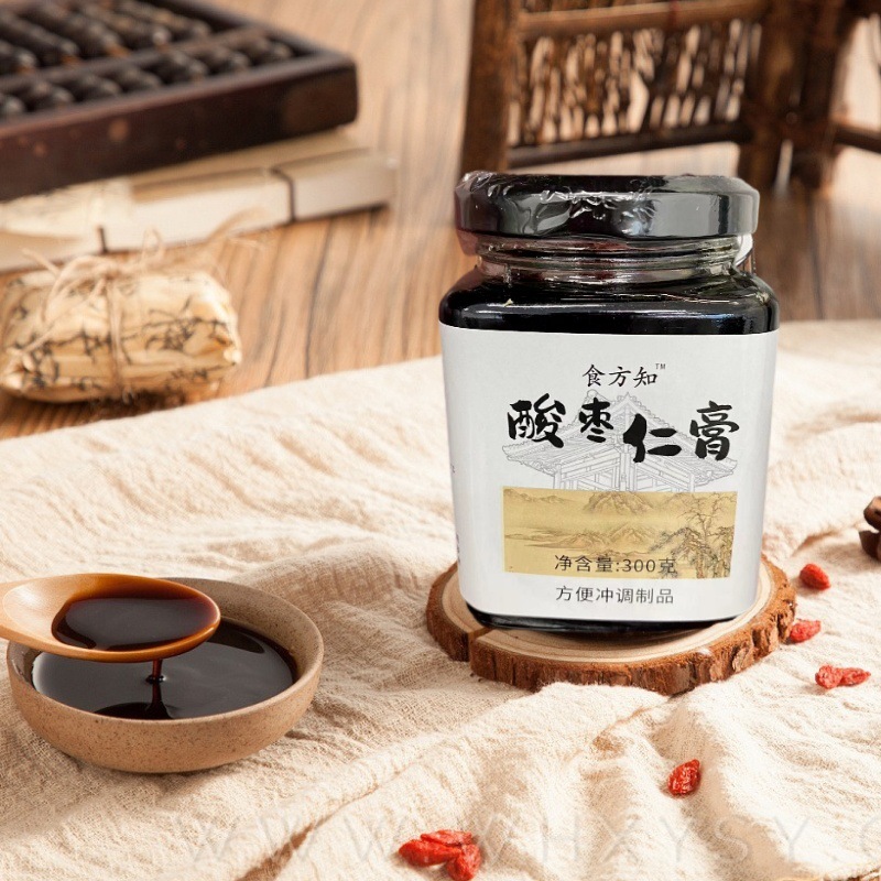 Sour Jujube Seed Paste Suan Zao Ren 300g Jar Ready-to-Eat Traditional Herbal Paste - Image 4