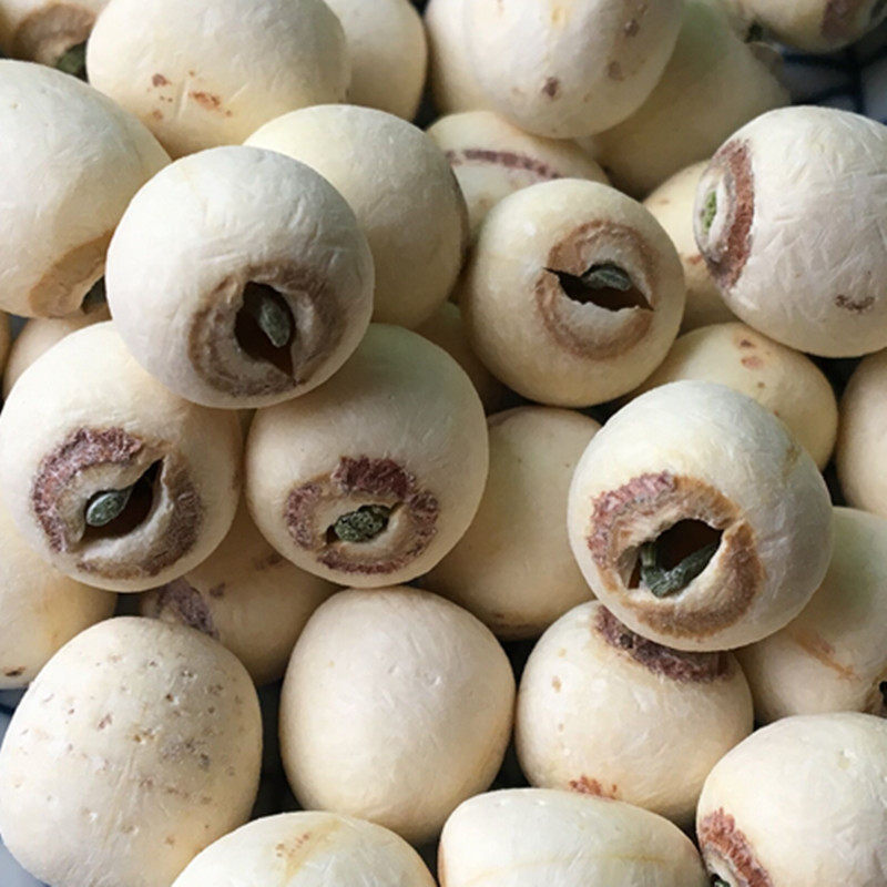 Premium White Lotus Seeds with Core Bai Lian Zi 500g Dried Xiangtan Lotus Seed Kernels for Soup and Tea - Image 2
