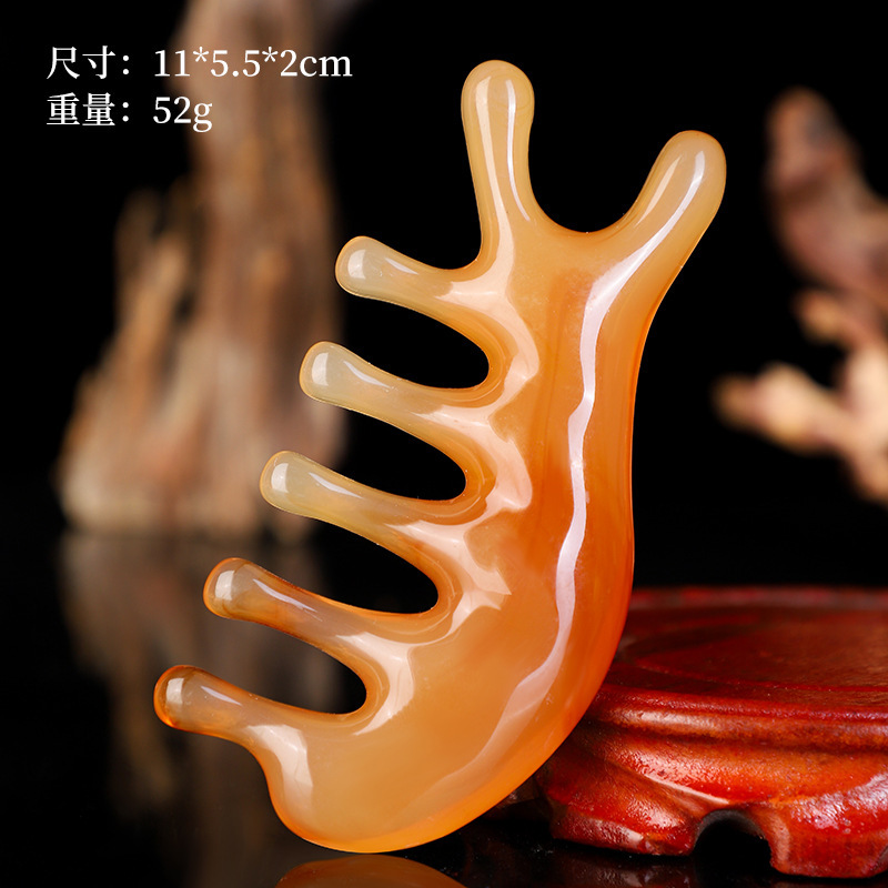 Dolphin Gua Sha Massage Comb Resin Facial Nose Bridge Scraping Tool Portable Lifting Massage - Image 4