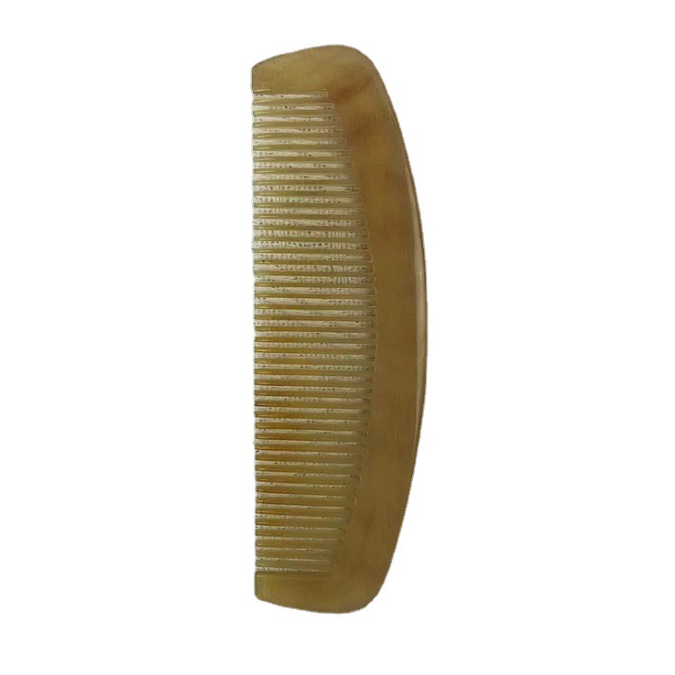 Natural Goat Horn Comb 15cm Wide Crescent Massage Comb for Scalp and Head Meridian Care - Image 5