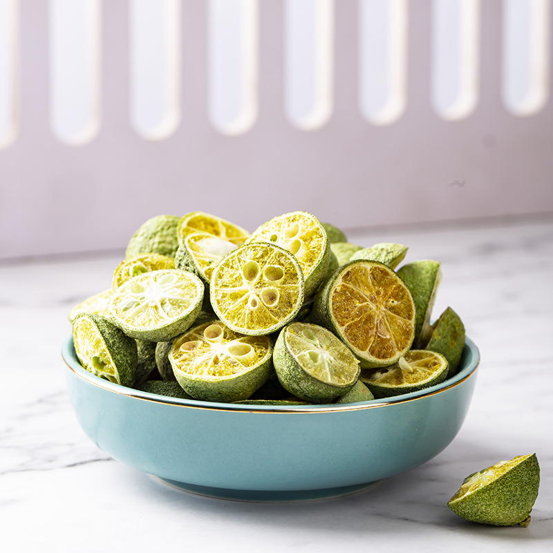 Freeze-Dried Green Kumquat (Fortunella hindsii) — Cold-Brew Fruit Tea, 100g Pouch - Image 2