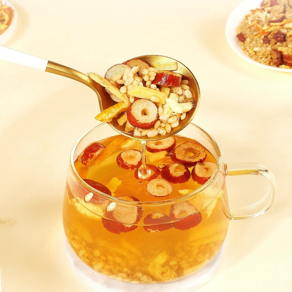 Chenpi Red Date Ginger Roasted Rice Tea 250g Warming Brewed Herbal Drink - Image 3