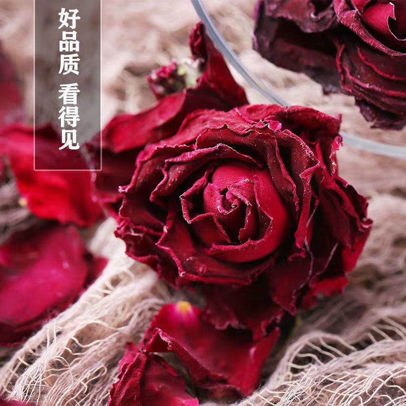 Yunnan Mo Hong Rose Bud Tea Mei Gui Hua 500g Bag Dried Rose Crowns for Brewing - Image 5