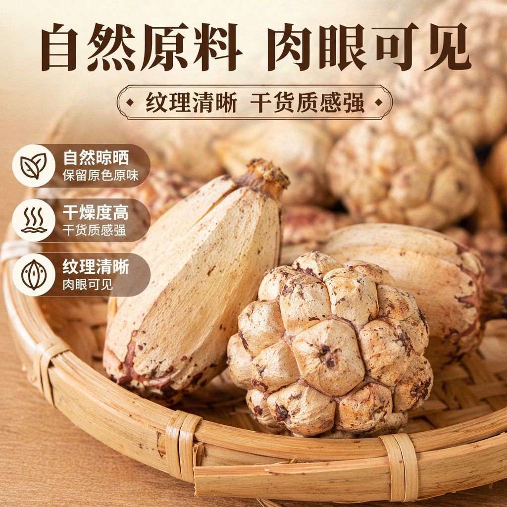 Shan Bo Luo (Pandanus tectorius) Dried Wild Pineapple Seeds — Hainan Food Herb for Cooking - Image 2