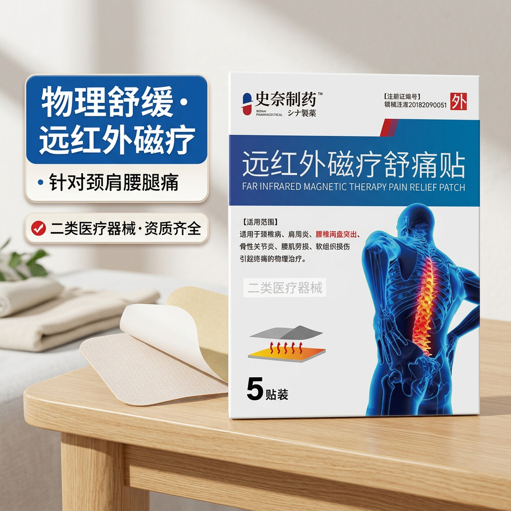 Far Infrared Magnetic Pain Relief Patch 5 Patches for Neck Shoulder Waist and Leg Discomfort - Image 2