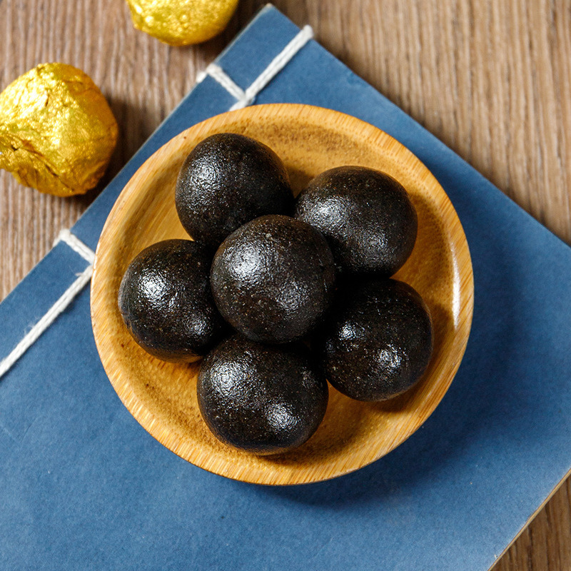 Nine-Steam Nine-Sun Black Sesame Balls (Sesamum indicum) — Honey Herbal Pastes, 108g - Image 4