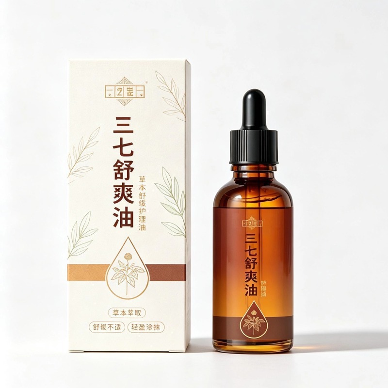 Sanqi Gusuibu Soothing Massage Oil Topical Herbal Care Oil for Back - Image 5