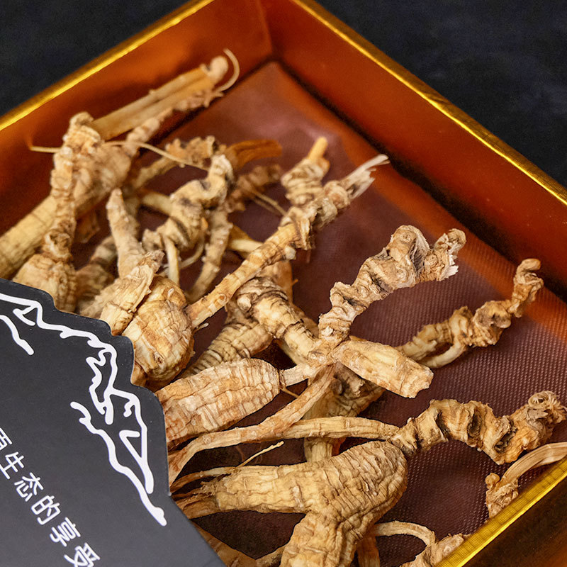 Dried Forest Ginseng Roots Sun Dried Jilin Changbai Mountain 50g Gift Box - Image 2