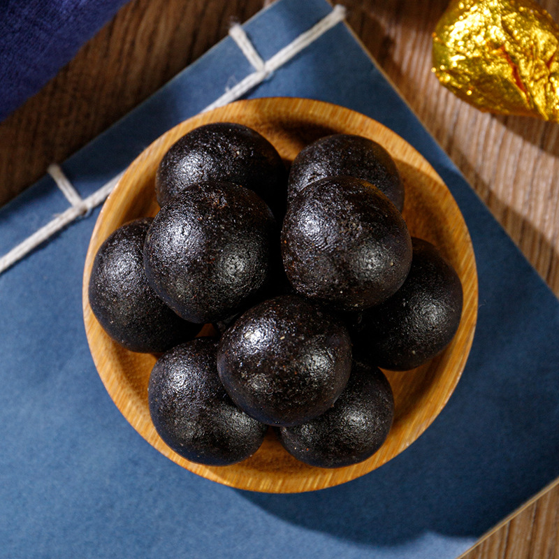 Black Sesame Goji Walnut Balls (Sesamum indicum, Lycium barbarum, Juglans regia) — Nine-Steam Nine-Sun Herbal Confection - Image 3