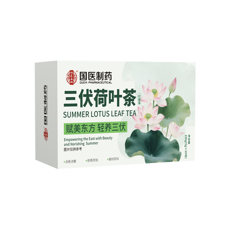 Sanfu Lotus Leaf Tea Bitter Melon Winter Melon Wellness Tea Bags 100g Sugar Free Cold Brew Herbal Blend - Image 4
