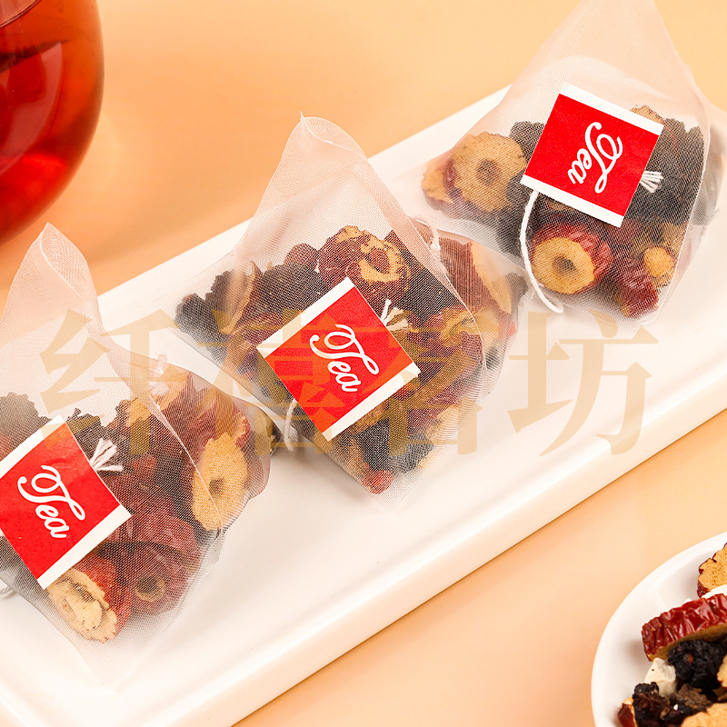Ginseng Six Treasure Tea Ren Shen Liu Bao Cha 250g Bagged Herbal Tea with Jujube and Goji - Image 4