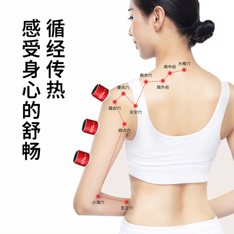 Portable Moxa Stick Burner Set with Adhesive Pads for Home Warming Therapy - Image 3