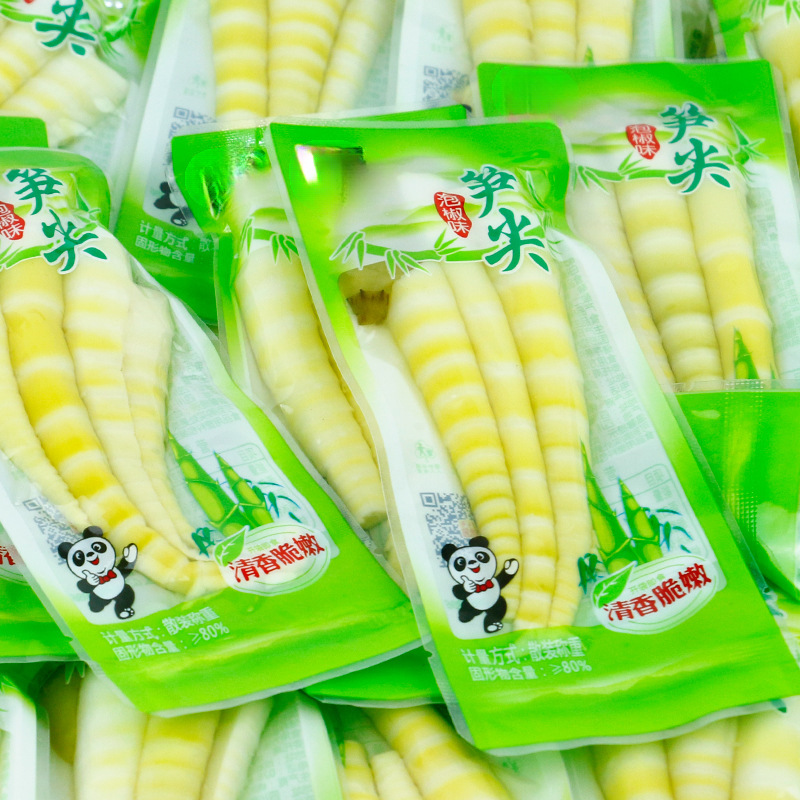 Pickled Bamboo Shoot Tips 500g Wild Chili Flavor Crispy Snack Packs - Image 3