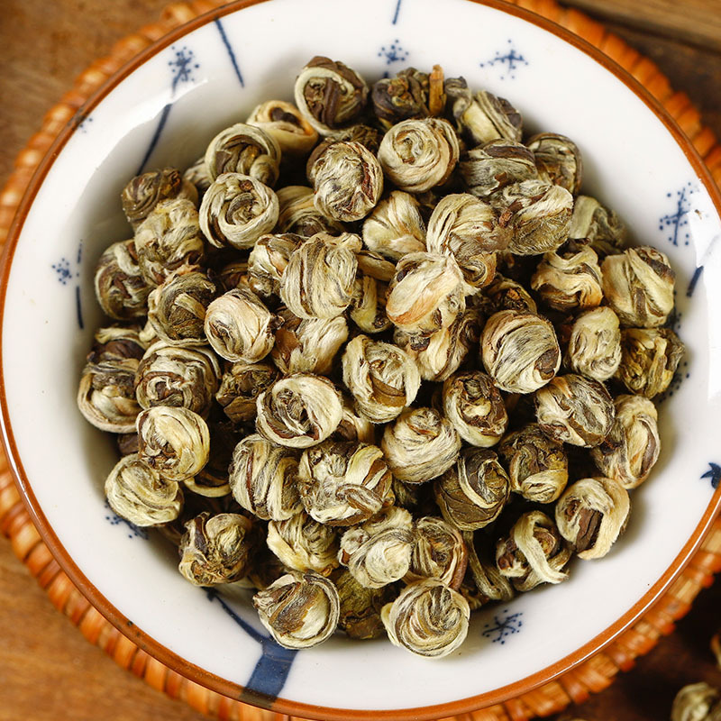 Jasmine Dragon Pearls Tea (Jasmine Green Tea) — Hengxian Fresh Crop Loose Leaf 500g - Image 2