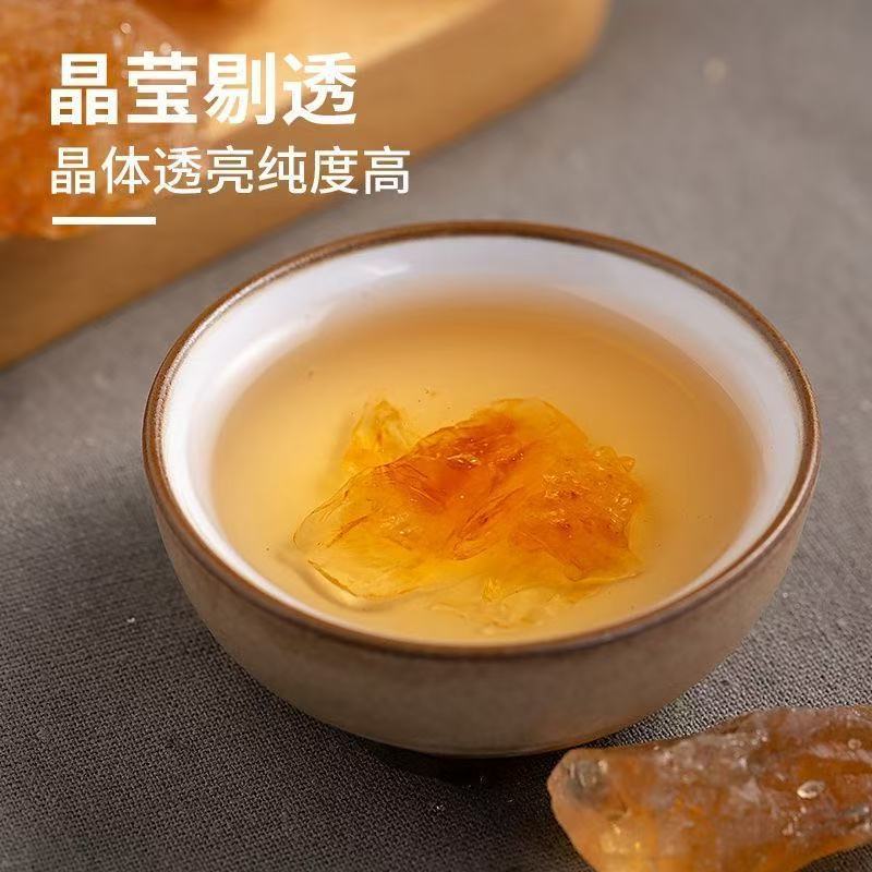 Yellow Rock Sugar Small Crystals 250g Jar Traditional Chinese Sugar for Cooking Tea and Herbal Decoctions - Image 3