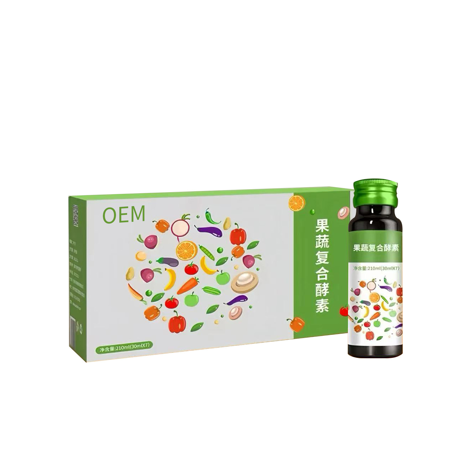Fruit and Vegetable Enzyme Drink with Probiotics and Prebiotics 30ml Pre-Meal Plant Beverage - Image 5