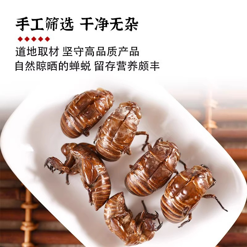 Cicada Slough Chan Tui Whole Dried Cicada Molt Traditional TCM Herb Water Washed 500g - Image 3