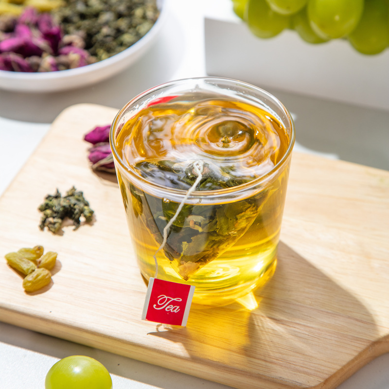 Grape Oolong Fruit Tea Triangular Tea Bags Cold Brew Peach Oolong Blend 45g Sample Pack - Image 3