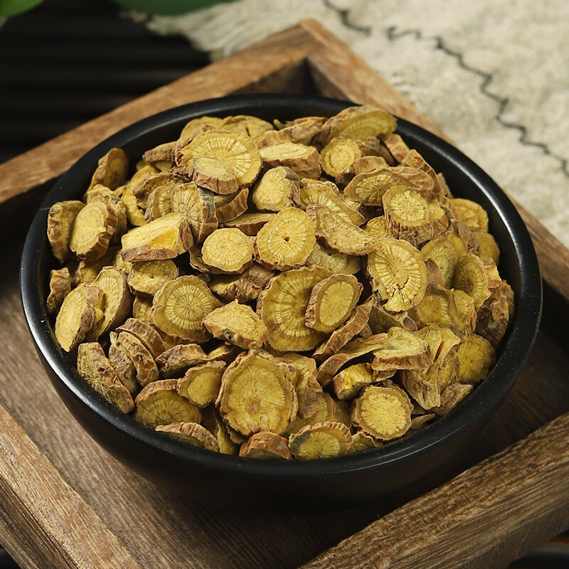 Dried Scutellaria Root Slices Huang Qin 500g Chinese Herbal Tea and Decoction Pieces - Image 2