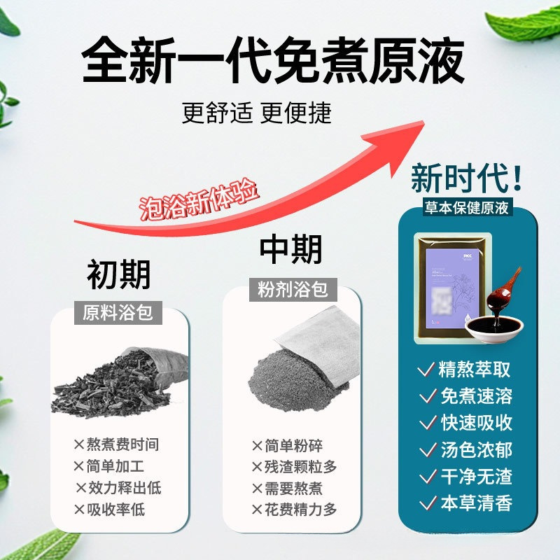 Wen Dan Tang Foot Soak Liquid Herbal Bath Pack Wen Dan Tang 温胆汤 Fast Dissolving Foot Bath Liquid for Home Foot Soak 40ML x 10 Bags - Image 3
