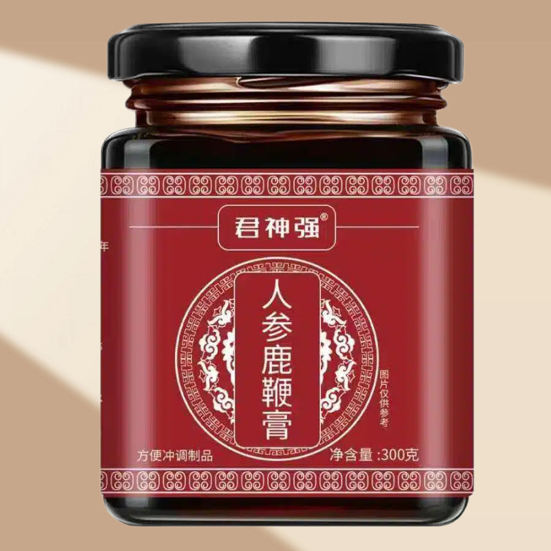 Jun Shen Qiang Ren Shen Lu Bing Gao Herbal Paste 300g Traditional TCM Male Wellness Supplement Ready to Eat - Image 2