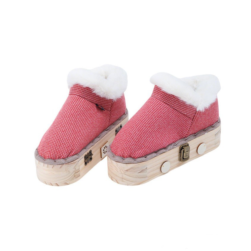 Winter Moxibustion Boot Solid Wood Foot Moxa Box Home Warming Therapy for Yongquan Point with 54 Moxa Sticks - Image 5