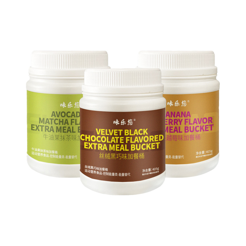 Meal Replacement Shake Strawberry Flavor 405g High Protein Dietary Fiber Oat Powder for Breakfast and Dinner - Image 5